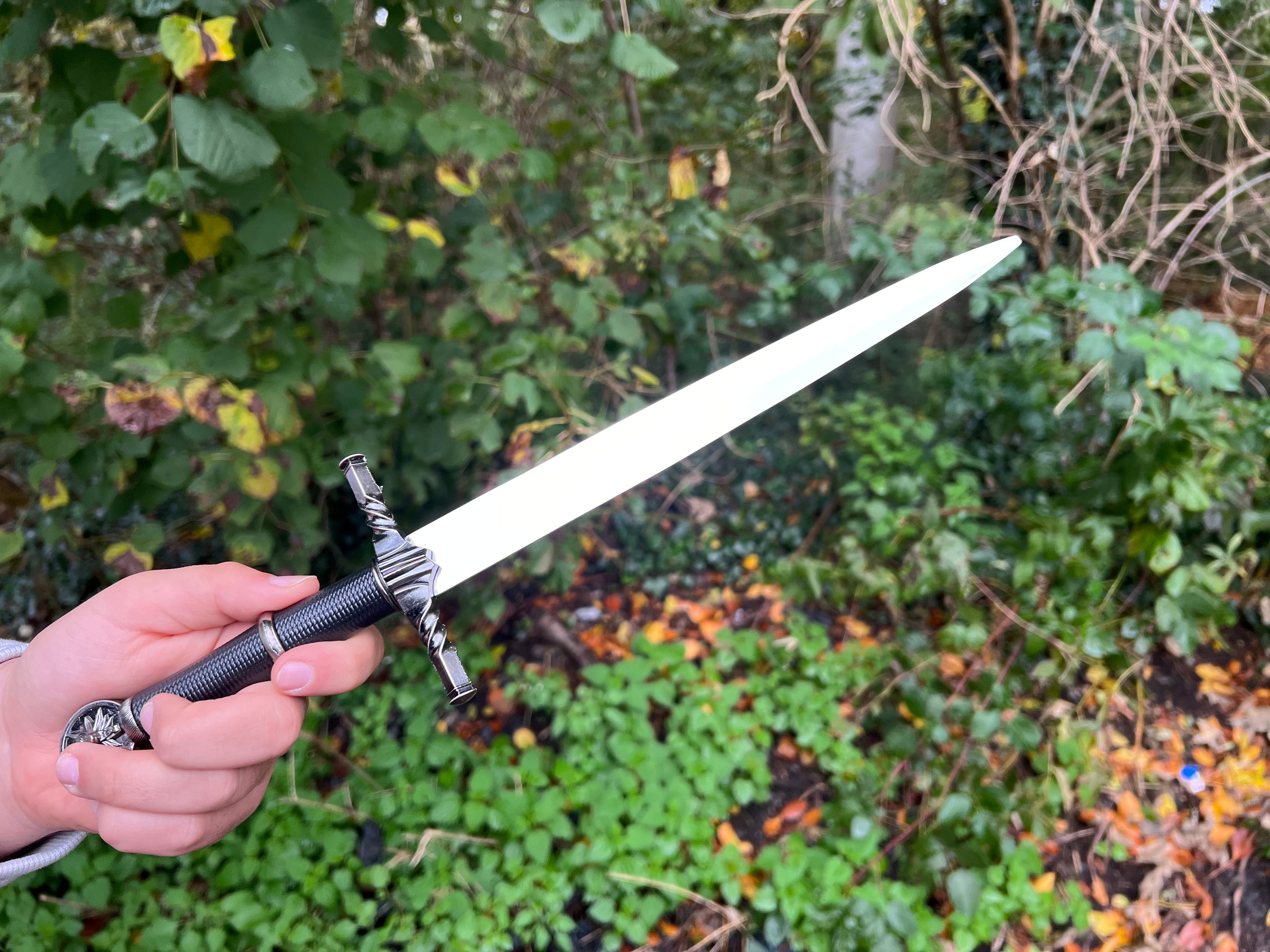 Geralt by Riva Dagger with emblem-The Witcher
