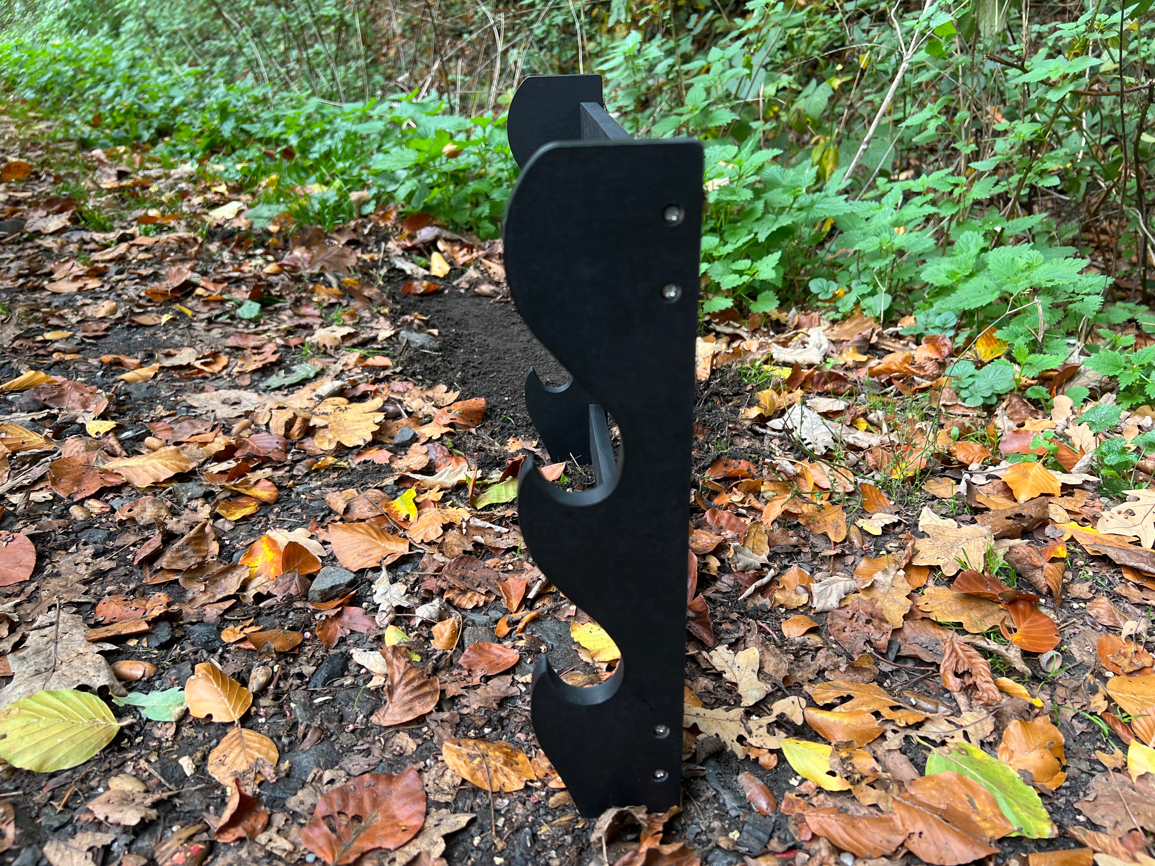 Wall mount for 2 katana/swords