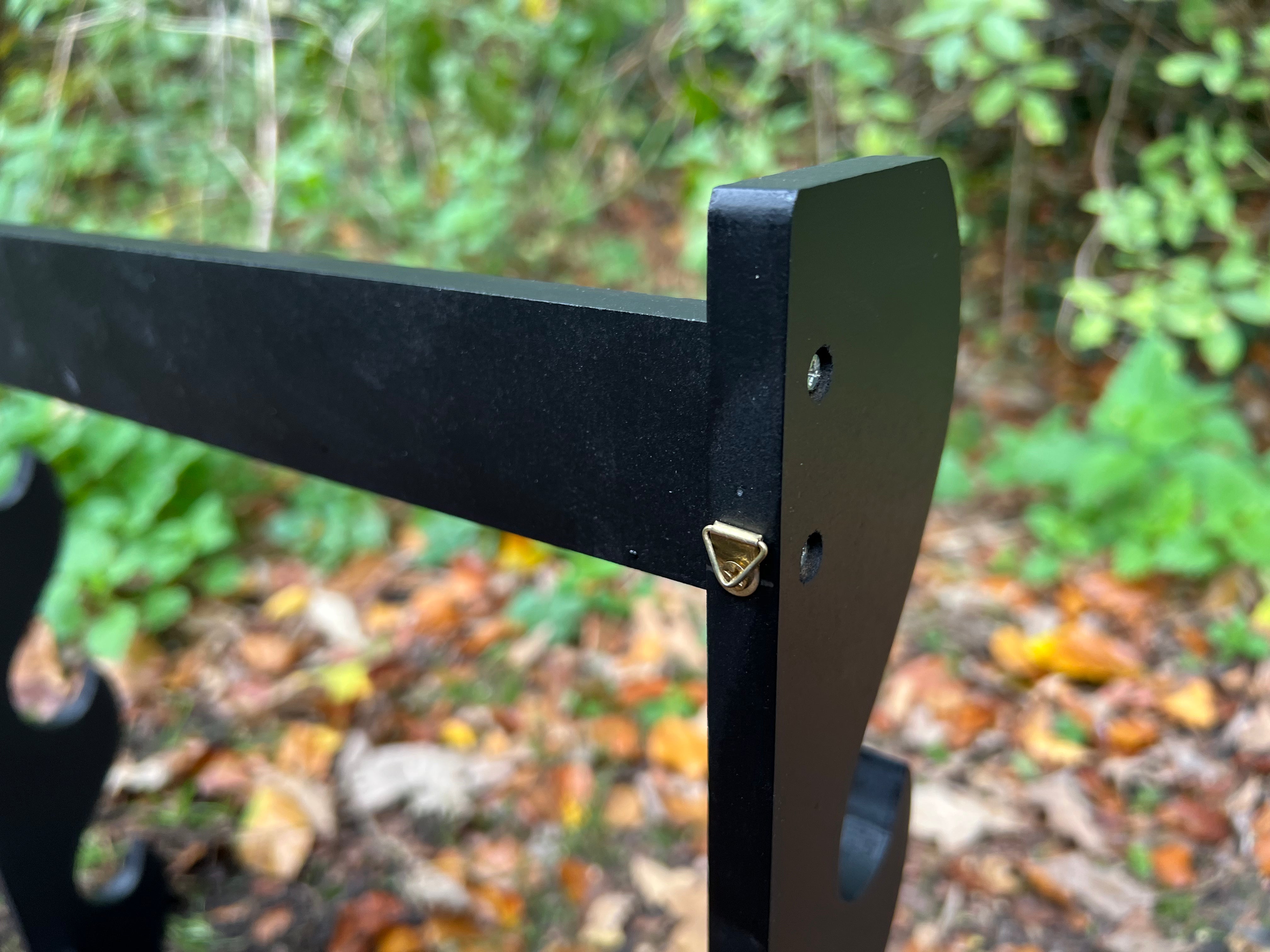 Wooden wall mount for 3 katanas