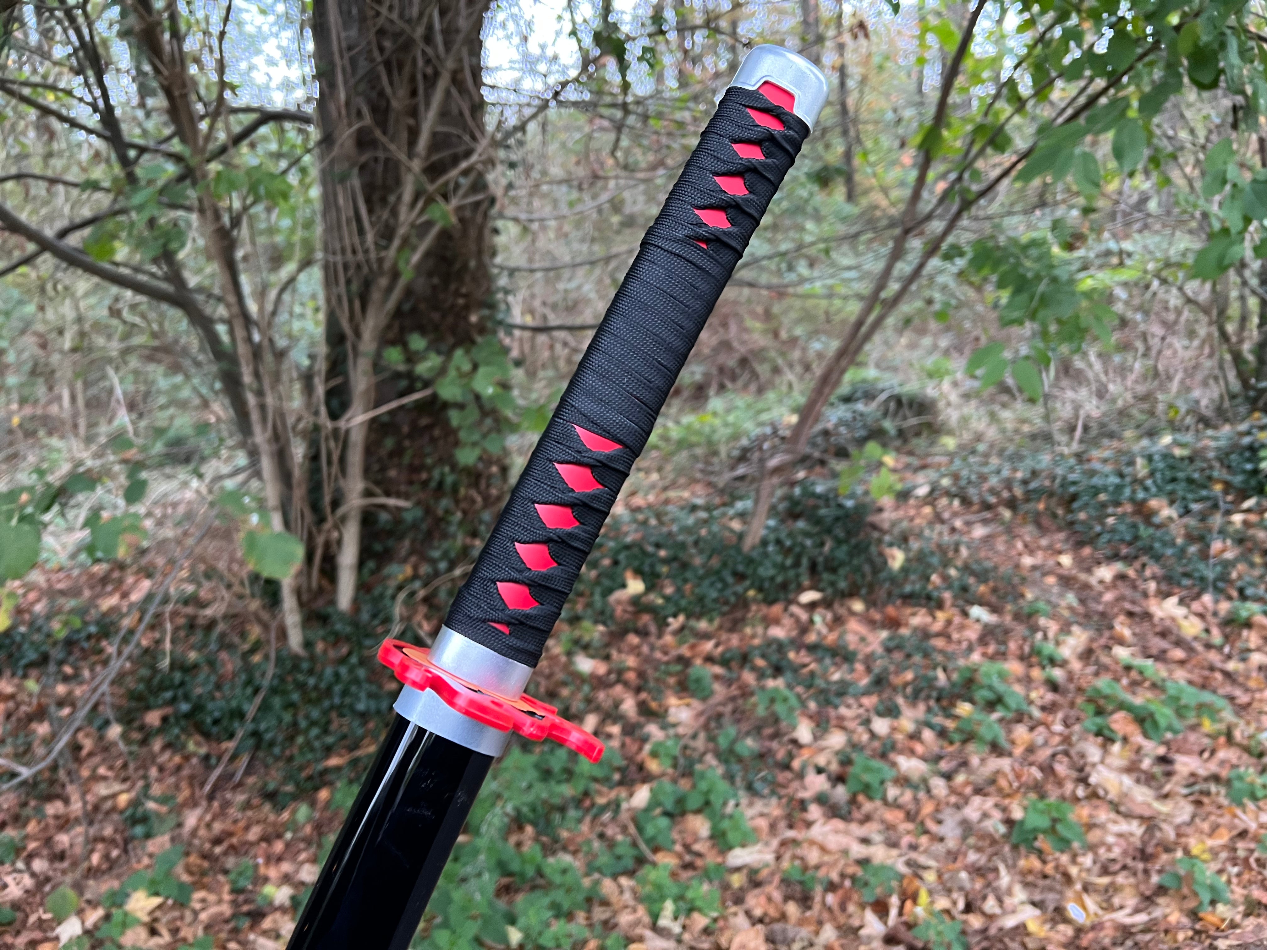 Tanjiro Katana V2 Bambusklinge -Demon Slayer (Nichirin): Kimetsu No Yaiba