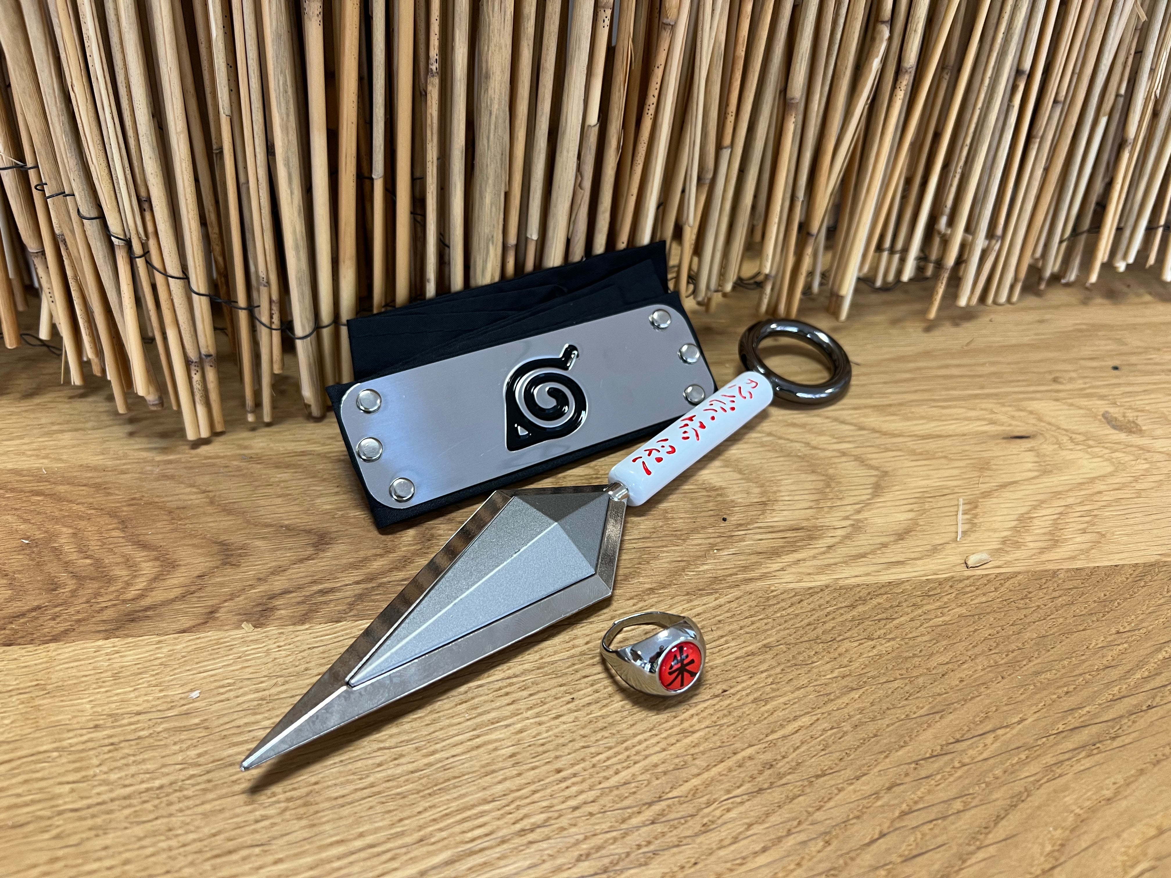 Kunai Set with Headband and Ring - Naruto