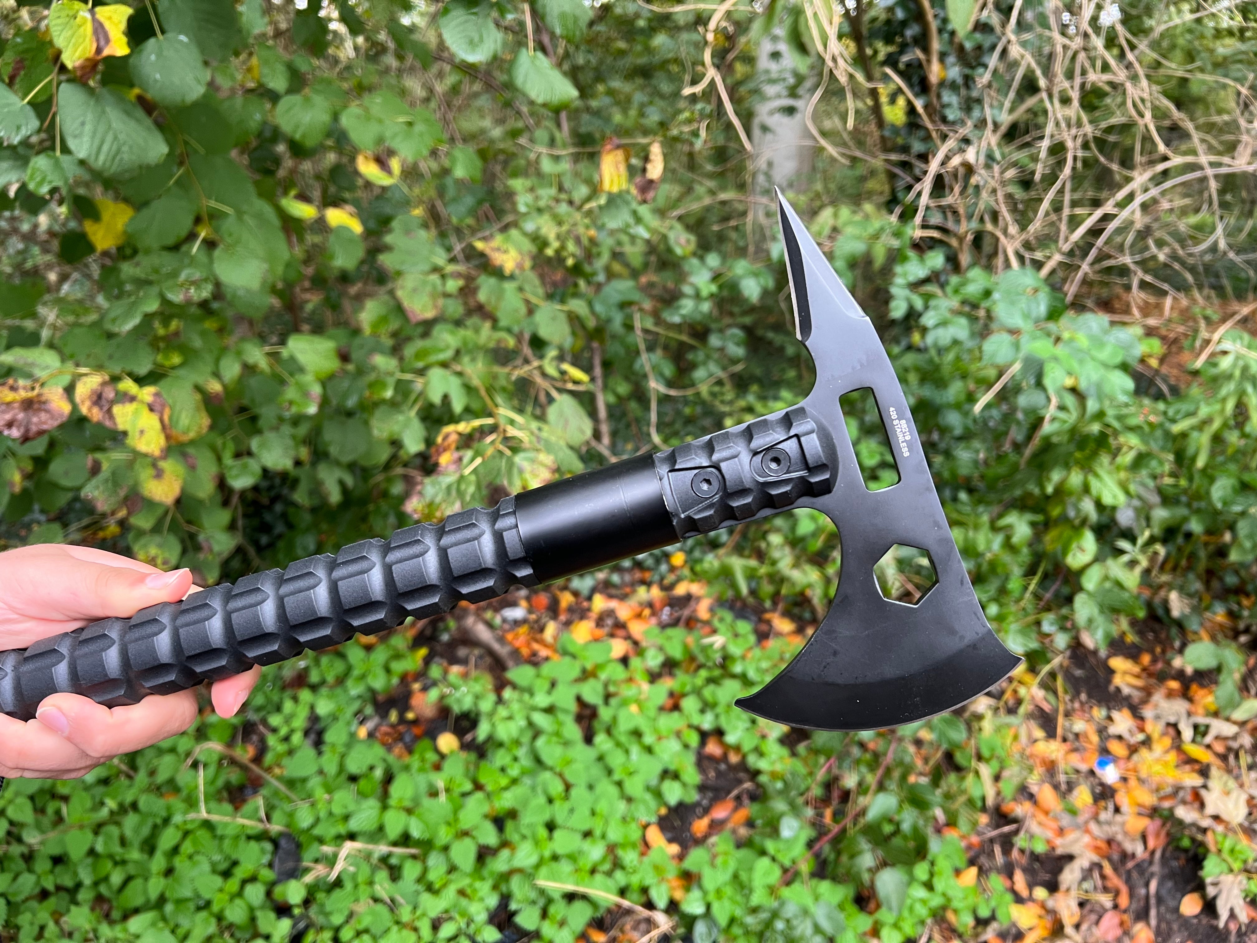 Blackfield Tactical Axe Survival Axe with Integrated Compass and Survival Kit