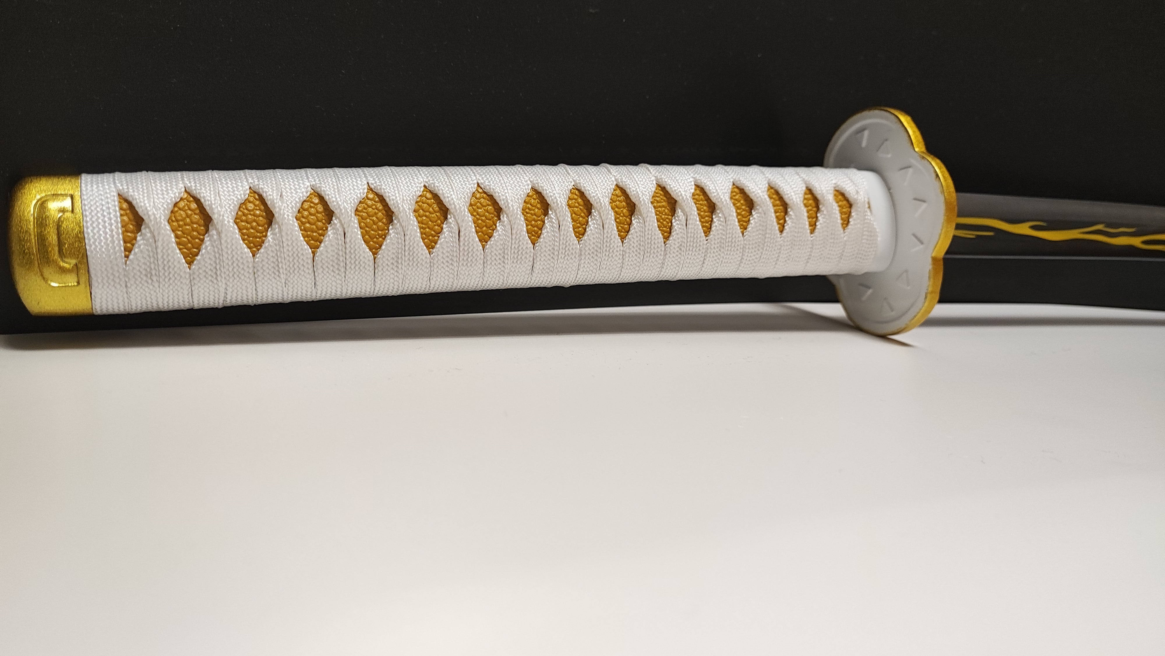 Zenitsu Katana with Bamboo Blade-Demon Slayer: Kimetsu No Yaiba