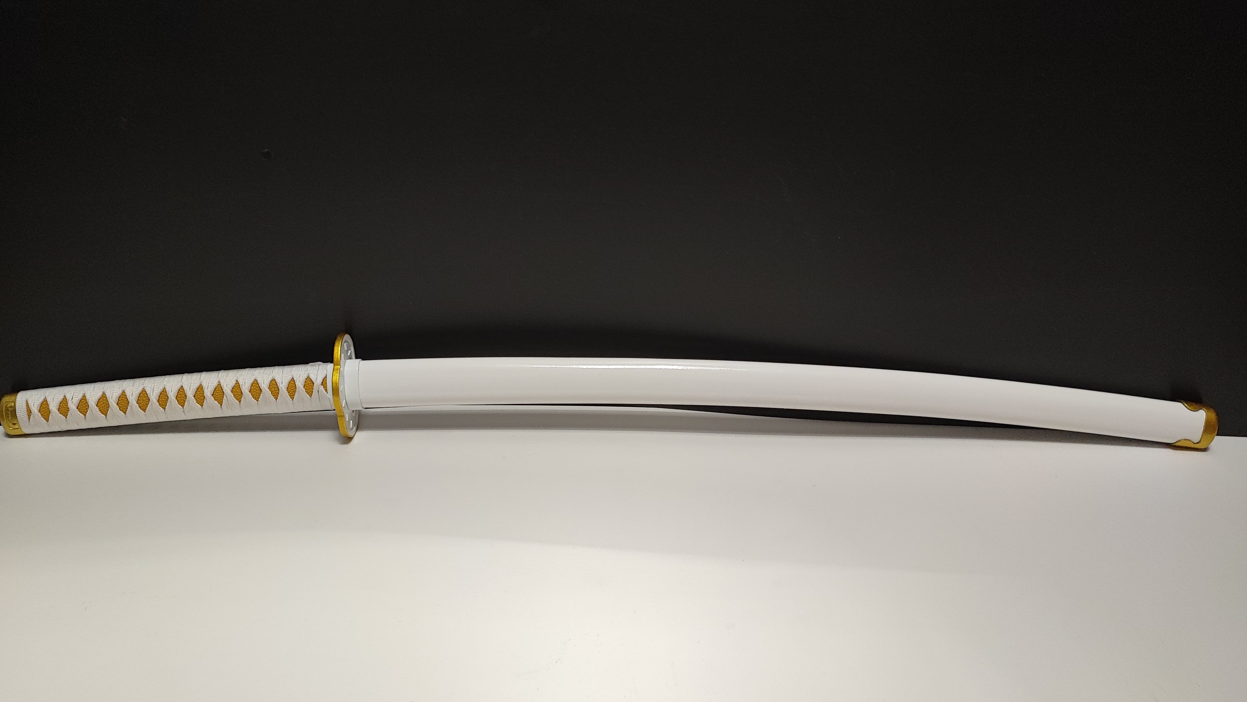 Zenitsu Katana with Bamboo Blade-Demon Slayer: Kimetsu No Yaiba