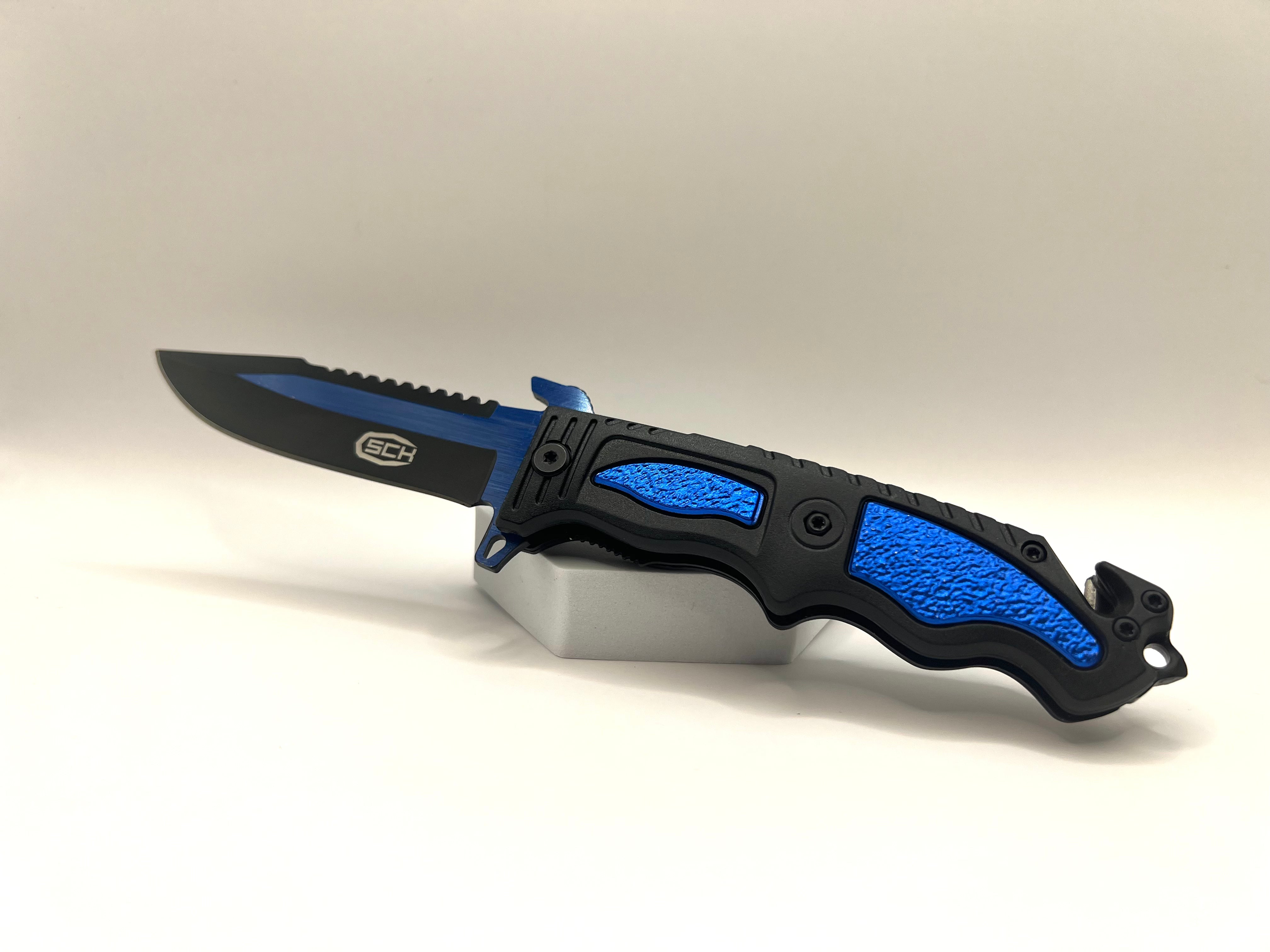 Blaues Federunterstütztes Messer (CW-142-2)