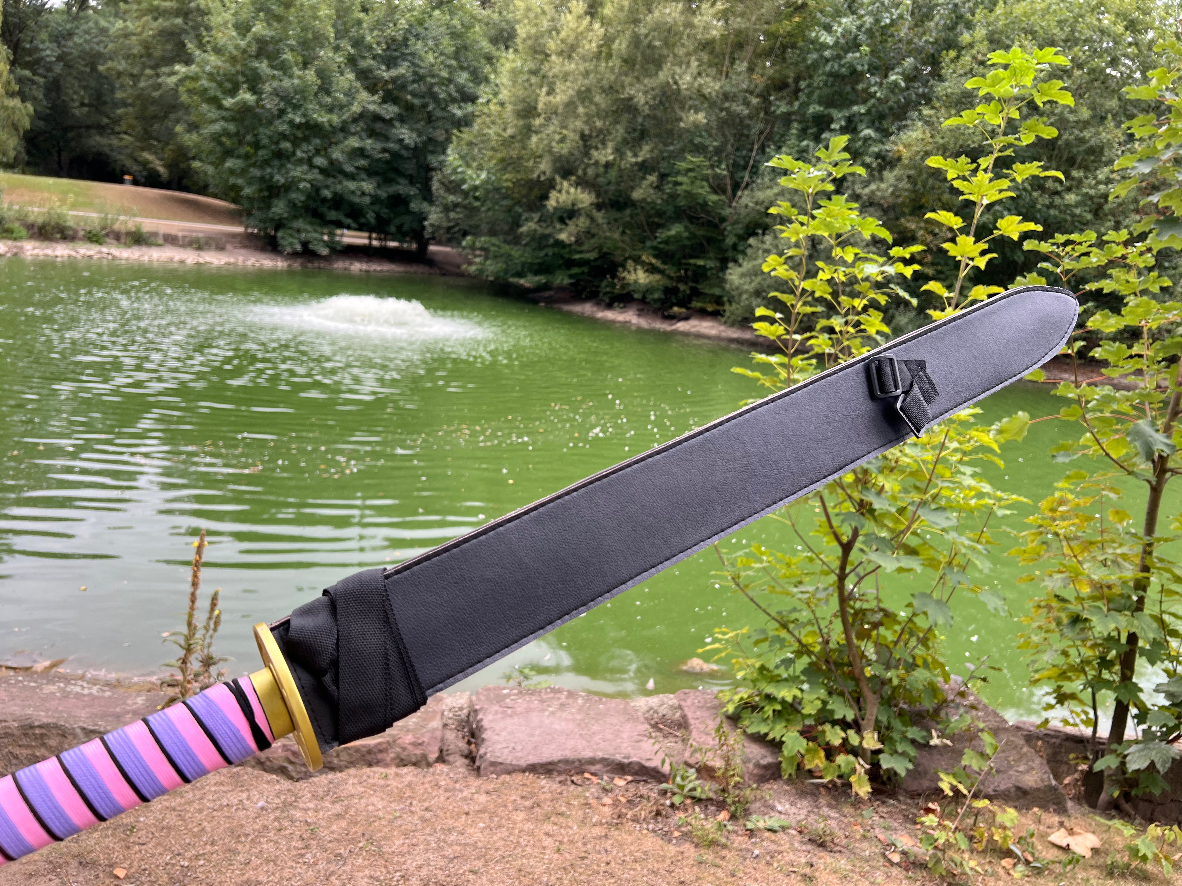 Katana Demon Slayer Iguro Obanai Nichirin Serpent Hashira - Tenda Medieval